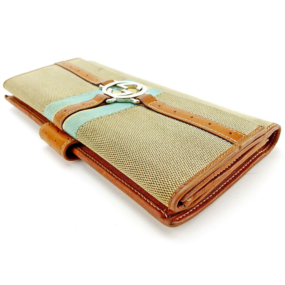Gucci Interlocking brown GG beige Wallet accessory motif long Sherry - Picture 4 of 6